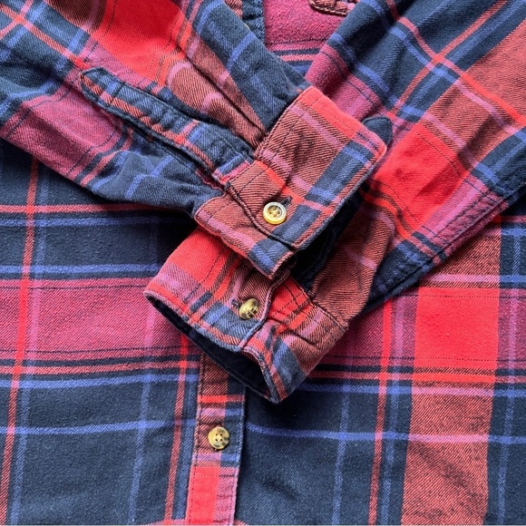 Urban Outfitters BDG Plaid Flannel Shirt Button Down Casual Shirt Top Sz S - Picture 11 of 15